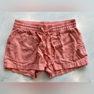 Old Navy Linen Shorts Size S Coral